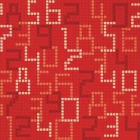 Плитка Bisazza Decori Opus Romano Data Red 58.6x58.6 см, поверхность глянец