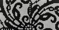 Плитка Bisazza Decori Opus Romano Embroidery Black 58.6x117.2 см, поверхность глянец