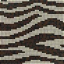 Плитка Bisazza Decori Opus Romano Zebra 58.6x58.6 см, поверхность глянец