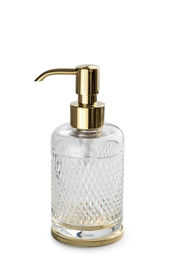 Плитка Boheme Aura Дозатор AURA для жидкого мыла настольный золото  поверхность глянец