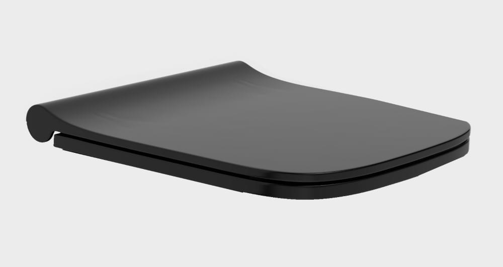 Плитка Boheme Bello Сиденье для унитаза BELLO черный матовый  поверхность матовая