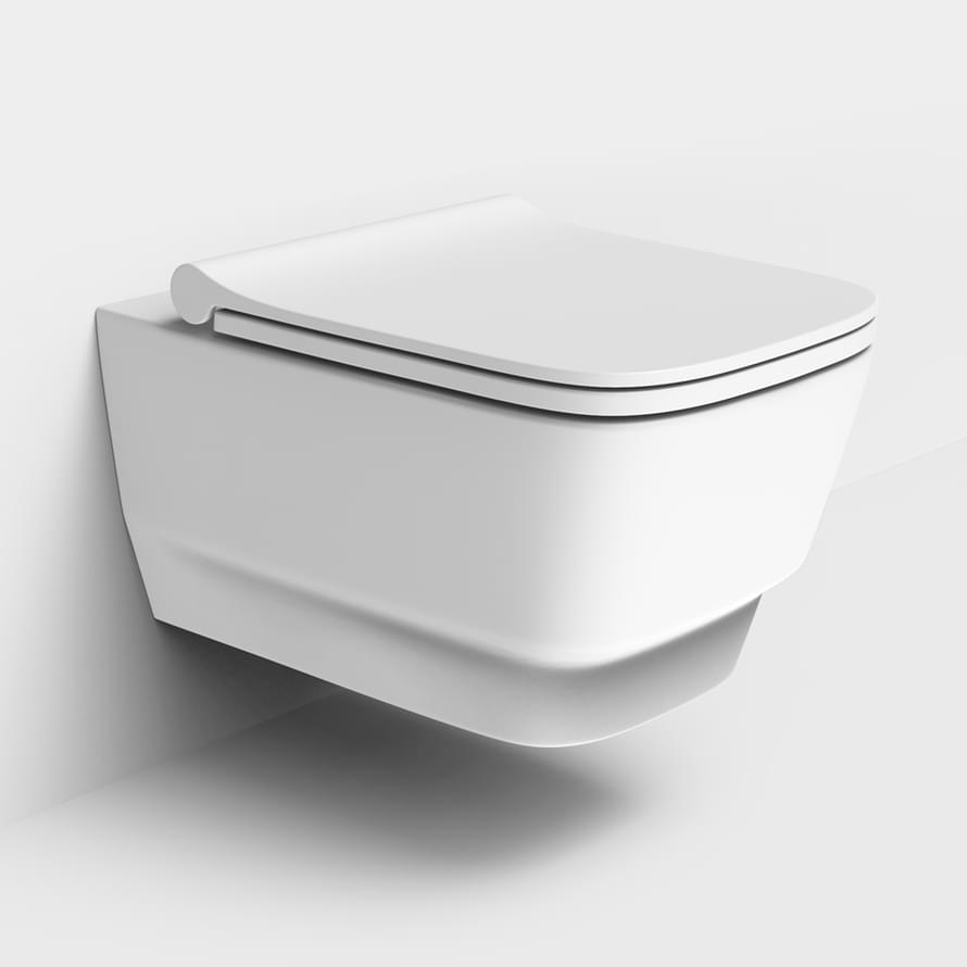 Плитка Boheme Bello Унитаз BELLO подвесной без сиденья белый матовый  поверхность матовая