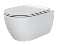 Плитка Boheme Bianca Унитаз BIANCA с функцией биде подвесной c сиденьем белый матовый поверхность матовая