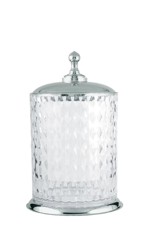 Плитка Boheme Brillante Ведро BRILLANTE для мусора хром/прозрачный  поверхность глянец