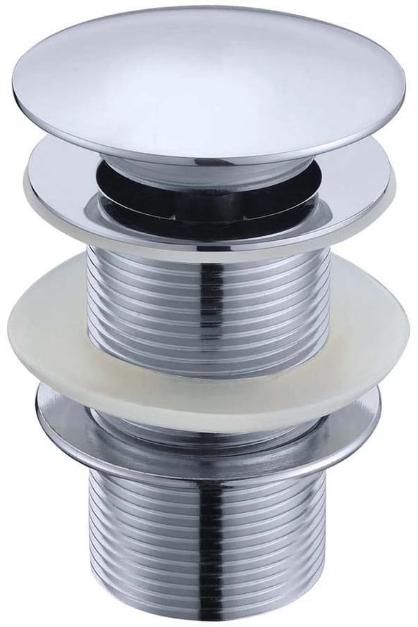 Плитка Boheme Brillante Донный клапан BRILLANTE клик-клак для раковины без перелива хром  поверхность глянец