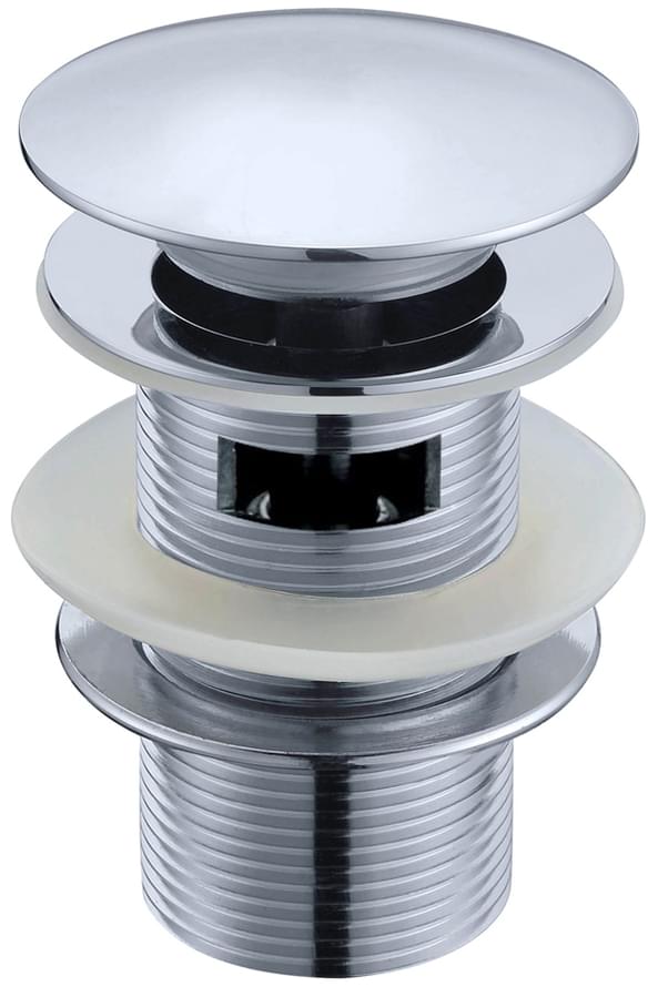 Плитка Boheme Brillante Донный клапан BRILLANTE клик-клак для раковины с переливом хром  поверхность глянец