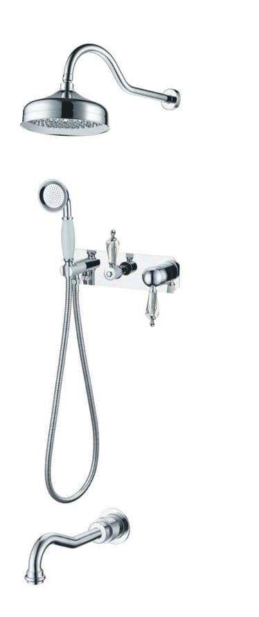 Плитка Boheme Brillante Душевая система BRILLANTE RIPRESA встроенная хром  поверхность глянец