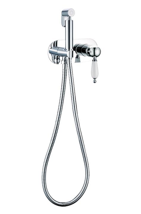 Плитка Boheme Brillante Смеситель BRILLANTE 426 с гигиеническим душем хром  поверхность глянец