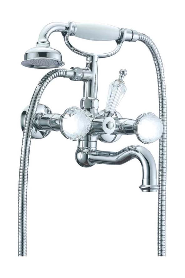 Плитка Boheme Brillante Смеситель BRILLANTE PRESENTE для ванны хром  поверхность глянец