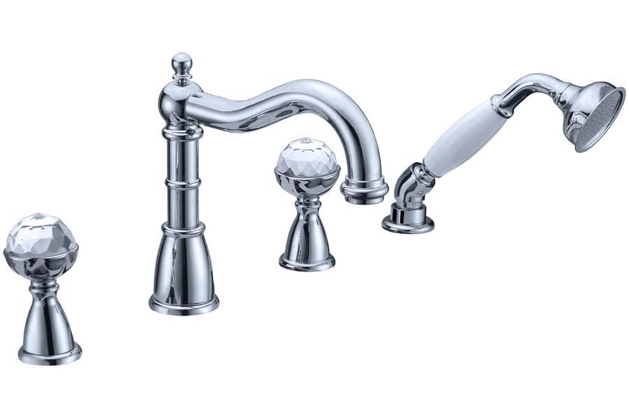 Плитка Boheme Brillante Смеситель BRILLANTE на борт ванны хром  поверхность глянец