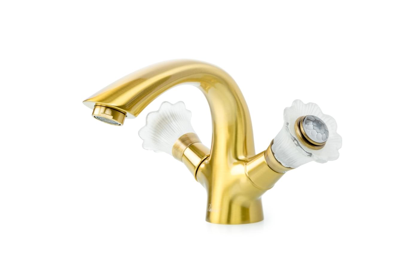 Плитка Boheme Camelia Смеситель CAMELIA для раковины бронза  поверхность глянец