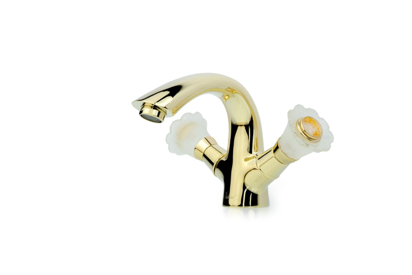 Плитка Boheme Camelia Смеситель CAMELIA для раковины золото  поверхность глянец