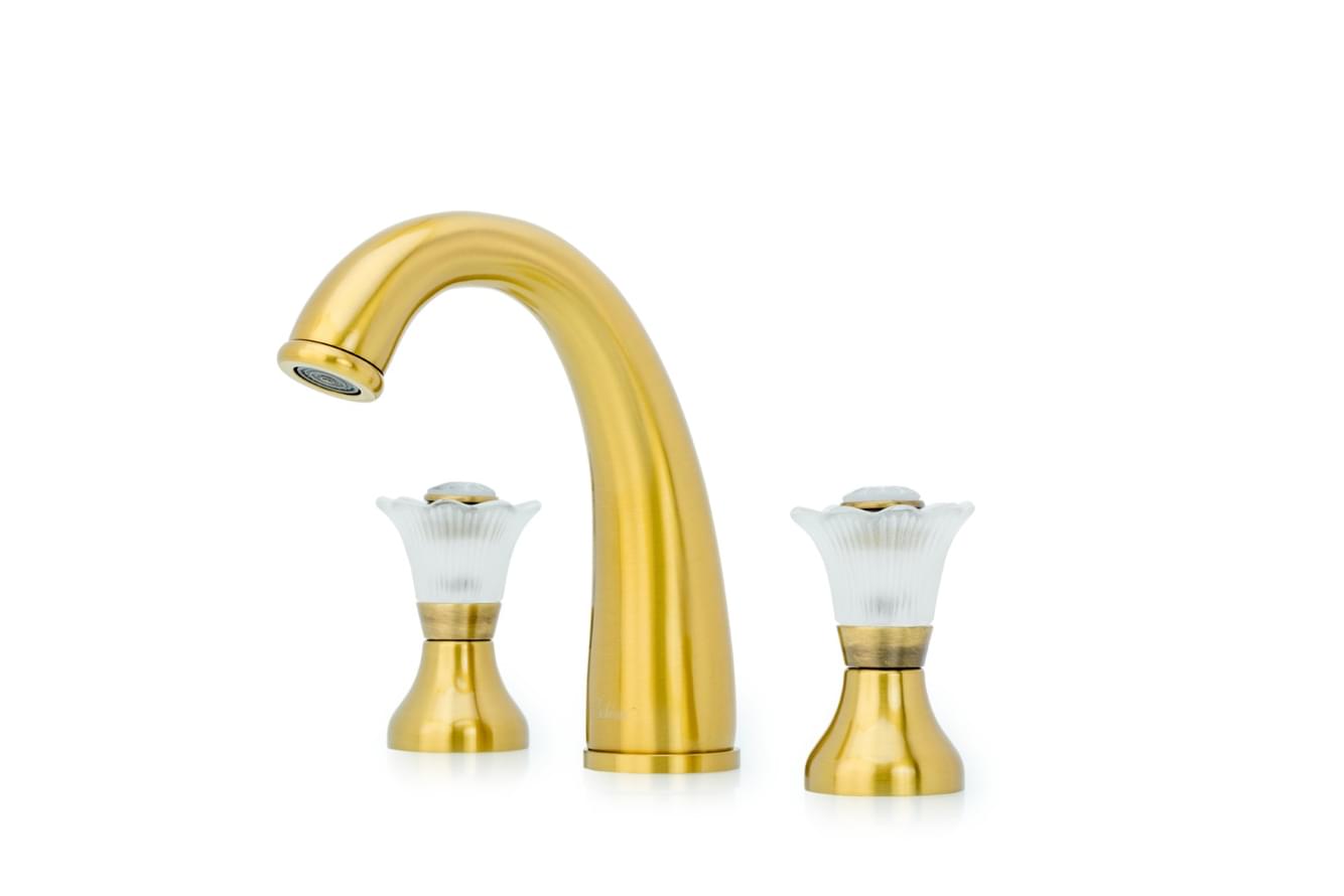 Плитка Boheme Camelia Смеситель CAMELIA для раковины на 3 отверстия бронза  поверхность глянец