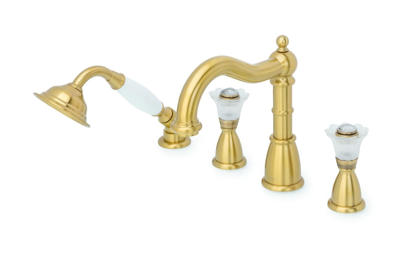 Плитка Boheme Camelia Смеситель CAMELIA на борт ванны бронза  поверхность глянец