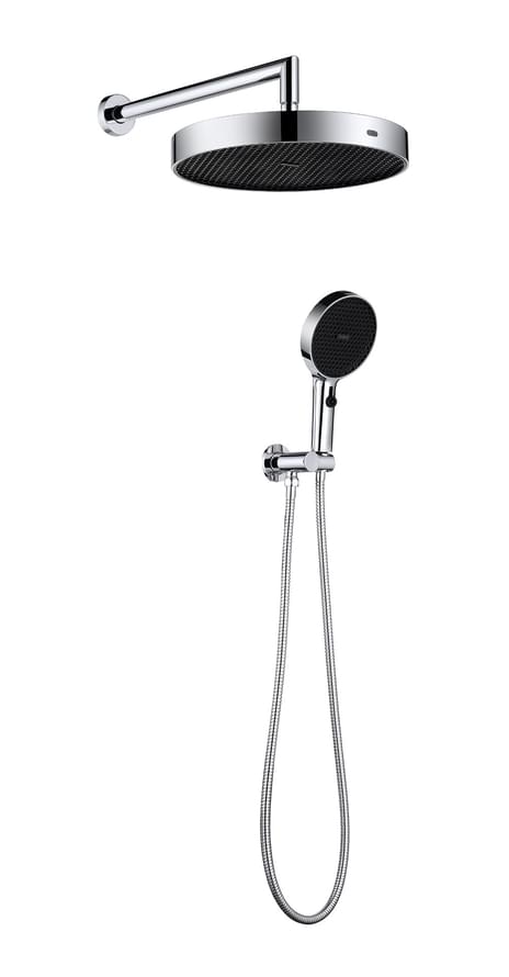 Плитка Boheme Cell Душевой набор CELL встроенный с верхним душем и лейкой хром  поверхность глянец