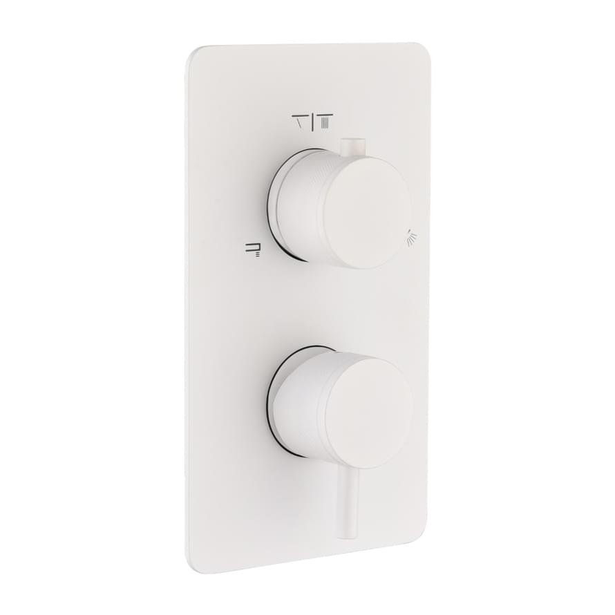 Плитка Boheme Cell Смеситель CELL для душа встроенный двухпозиционный белый матовый  поверхность матовая