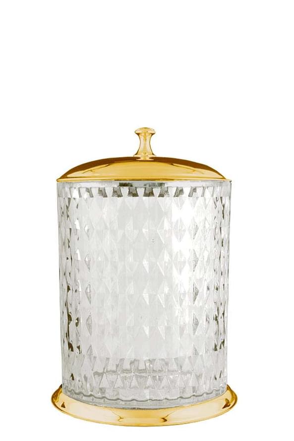 Плитка Boheme Chiaro Ведро CHIARO для мусора золото/прозрачный  поверхность глянец