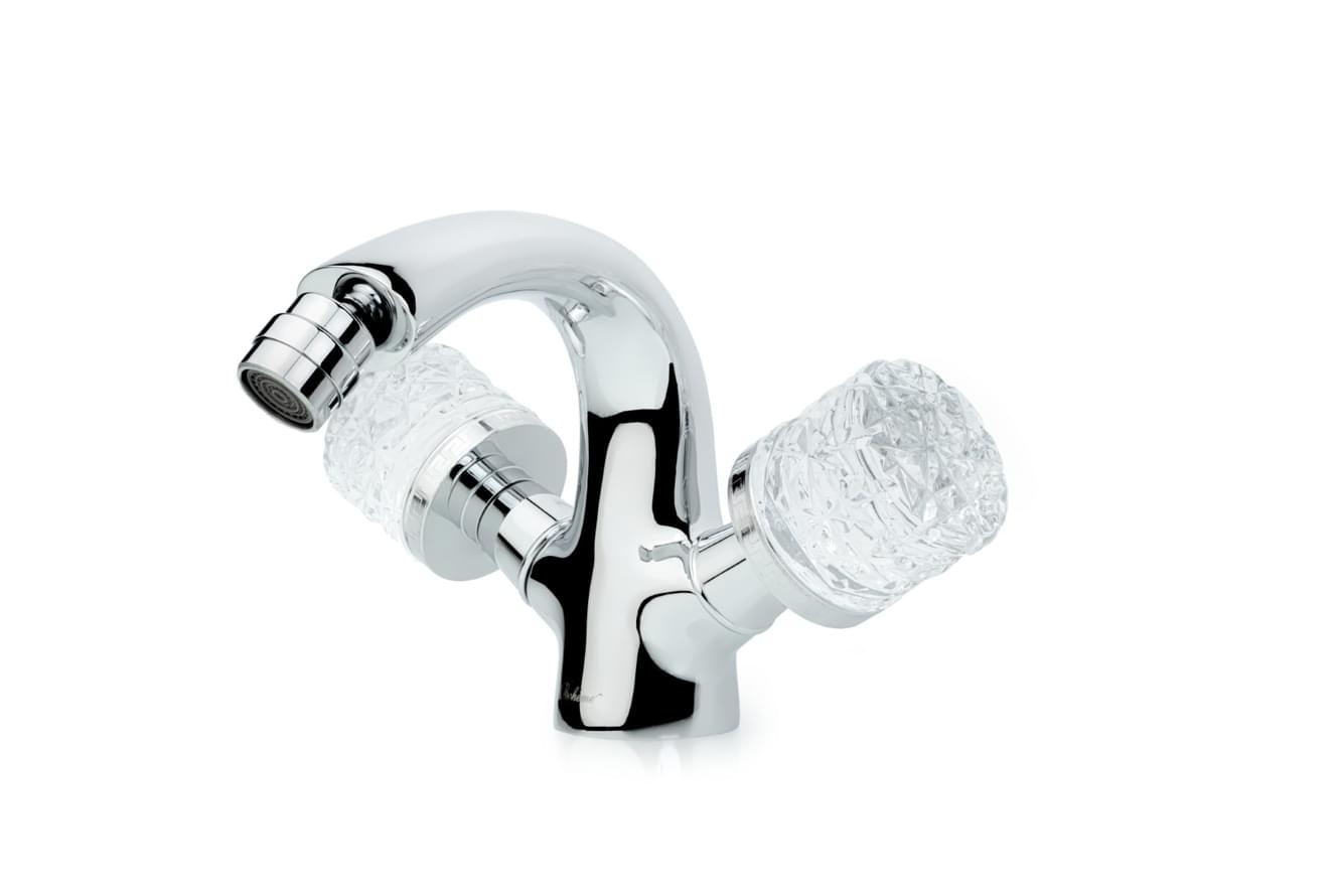 Плитка Boheme Crystal Смеситель CRISTAL для биде двухвентильный хром  поверхность глянец