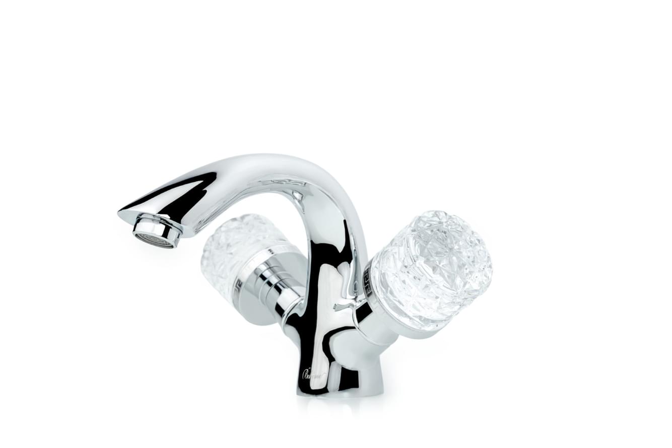 Плитка Boheme Crystal Смеситель CRISTAL для раковины хром  поверхность глянец
