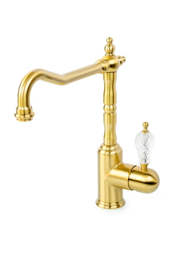 Плитка Boheme Crystal Смеситель CRYSTAL для кухни бронза  поверхность глянец