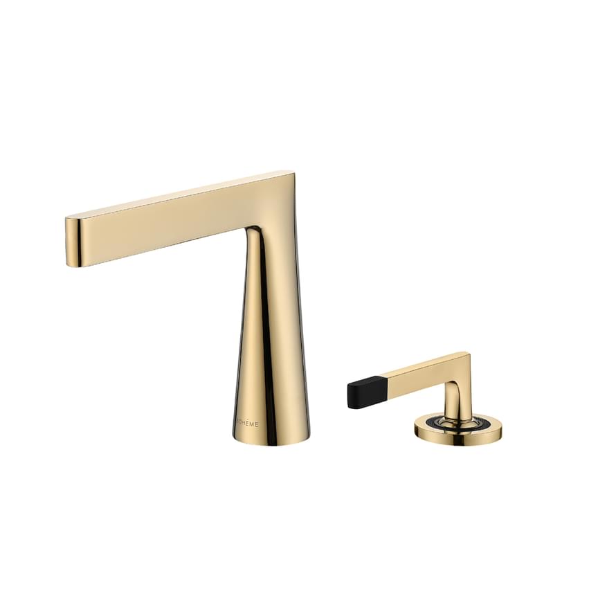 Плитка Boheme Duo Смеситель DUO для раковины на 2 отверстия золото  поверхность глянец