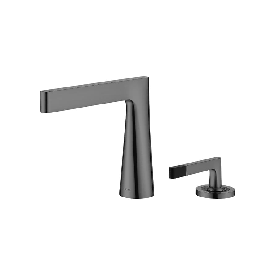 Плитка Boheme Duo Смеситель DUO для раковины на 2 отверстия оружейная сталь  поверхность брашированная