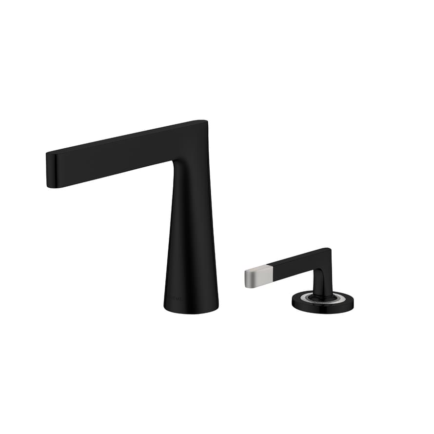 Плитка Boheme Duo Смеситель DUO для раковины на 2 отверстия черный матовый  поверхность матовая