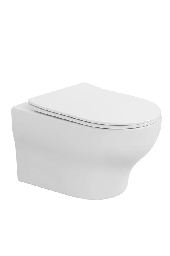 Плитка Boheme Fiore Унитаз FIORE подвесной c сиденьем белый  поверхность глянец