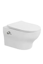 Плитка Boheme Fiore Унитаз FIORE с функцией биде подвесной c сиденьем белый поверхность глянец