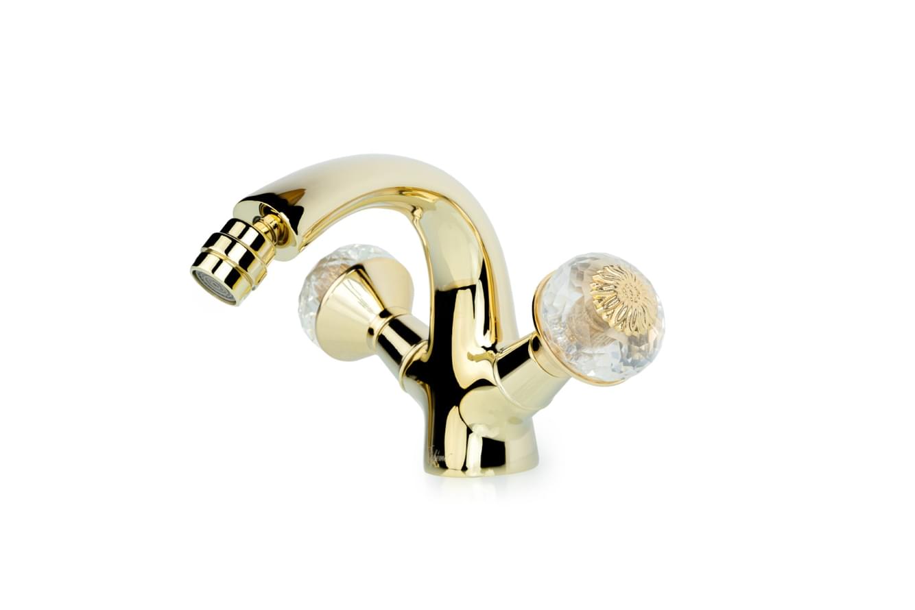 Плитка Boheme Flora Смеситель FLORA для биде золото  поверхность глянец