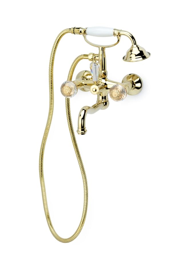 Плитка Boheme Flora Смеситель FLORA для ванны золото  поверхность глянец