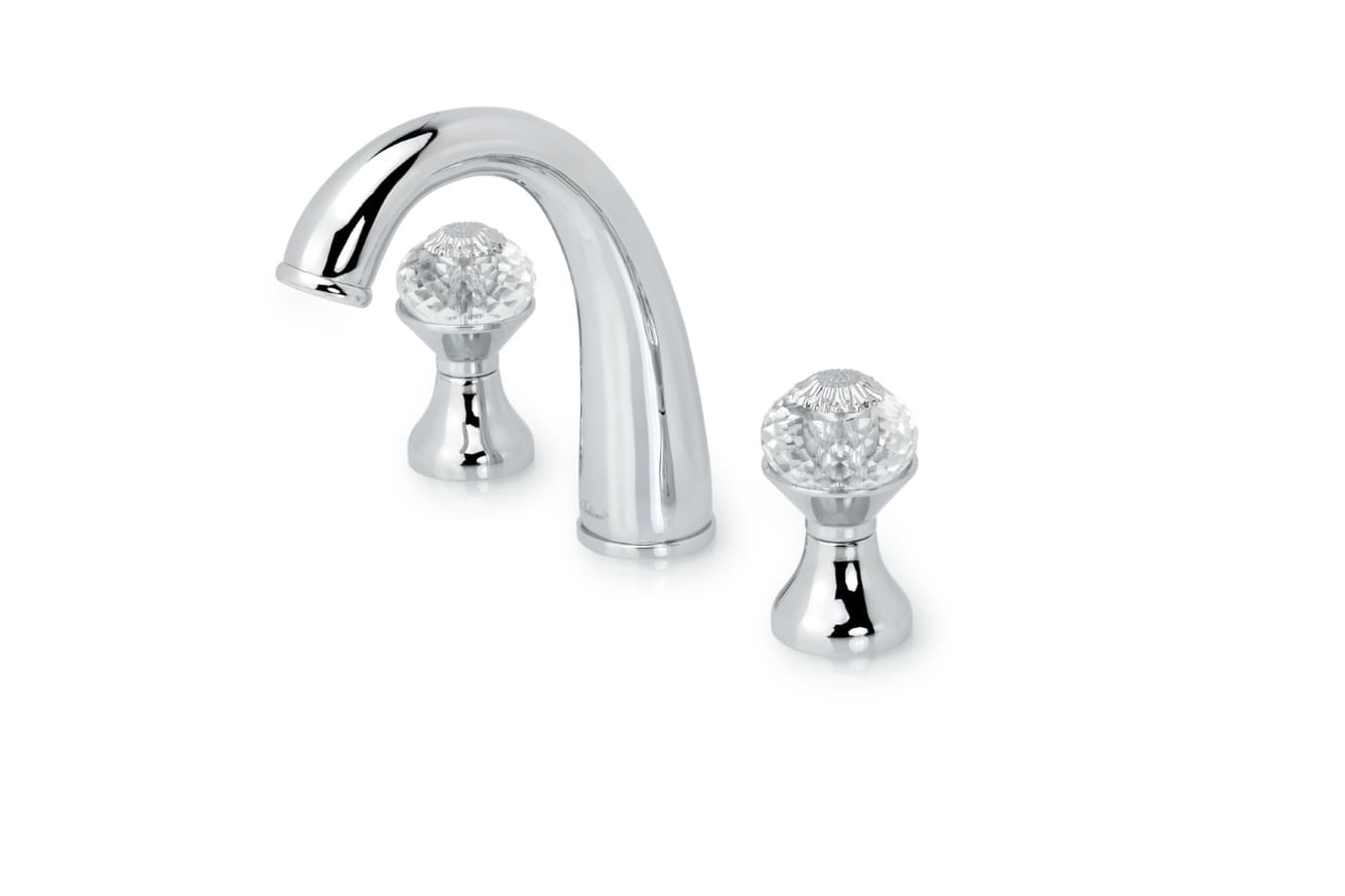 Плитка Boheme Flora Смеситель FLORA для раковины на 3 отверстия хром  поверхность глянец