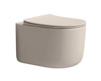 Плитка Boheme Flow Унитаз FLOW подвесной c сиденьем бежевый поверхность матовая