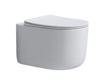 Плитка Boheme Flow Унитаз FLOW подвесной c сиденьем белый матовый поверхность матовая