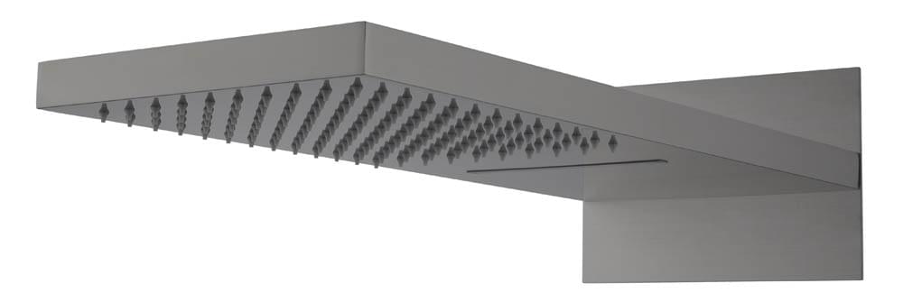 Плитка Boheme Fusion Верхний душ FUSION с каскадом оружейная сталь брашированная  поверхность брашированная