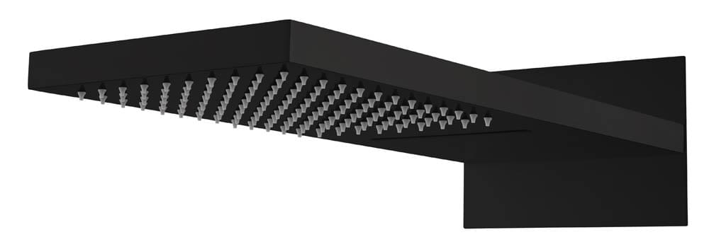 Плитка Boheme Fusion Верхний душ FUSION с каскадом черный матовый  поверхность матовая