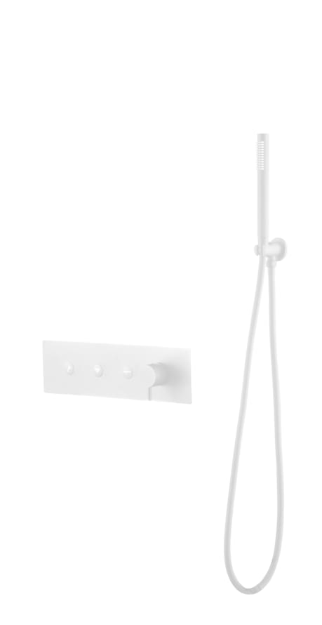 Плитка Boheme Fusion Смеситель FUSION для душа встроенный с лейкой белый матовый  поверхность матовая