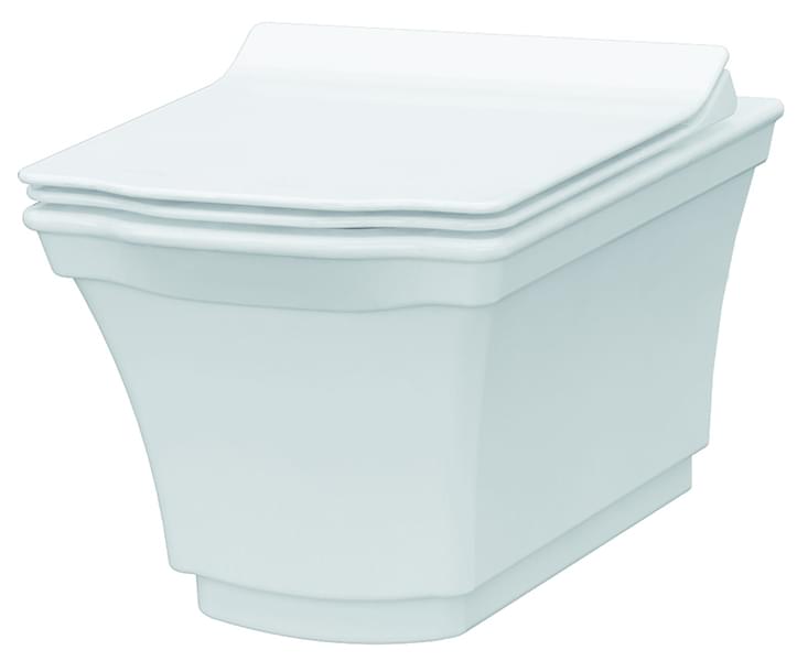 Плитка Boheme Hermitage Унитаз HERMITAGE подвесной без сиденья белый  поверхность глянец