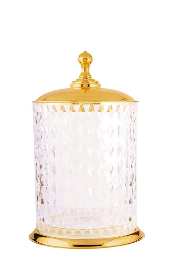 Плитка Boheme Imperiale Ведро IMPERIALE для мусора золото/прозрачный  поверхность глянец