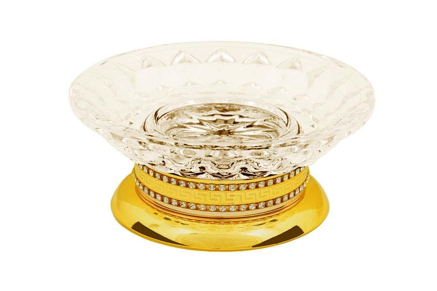 Плитка Boheme Imperiale Мыльница IMPERIALE настольная золото  поверхность глянец