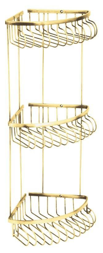 Плитка Boheme Imperiale Полка IMPERIALE угловая тройная золото  поверхность глянец