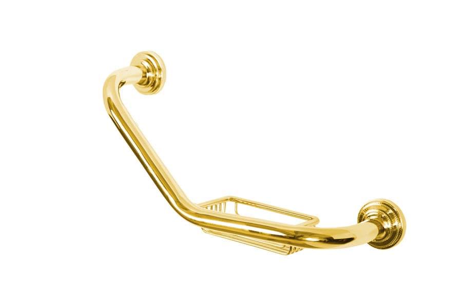 Плитка Boheme Imperiale Поручень IMPERIALE с мыльницей золото  поверхность глянец