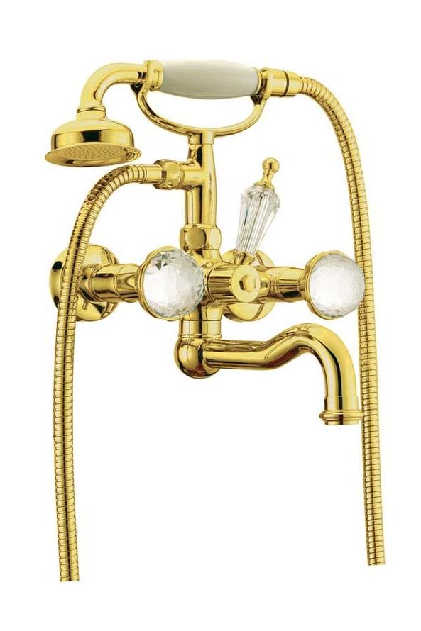 Плитка Boheme Imperiale Смеситель IMPERIALE PRESENTE для ванны золото  поверхность глянец