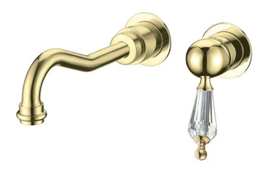 Плитка Boheme Imperiale Смеситель IMPERIALE RIPRESA для раковины встроенный золото  поверхность глянец