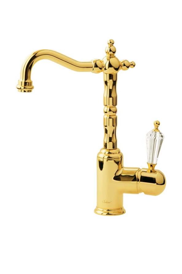 Плитка Boheme Imperiale Смеситель IMPERIALE RIPRESA для раковины высокий золото  поверхность глянец