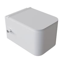 Плитка Boheme Mane Унитаз MANE с функцией биде подвесной c сиденьем белый матовый поверхность матовая