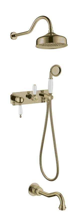 Плитка Boheme Medici Душевая система MEDICI встроенная бронза  поверхность глянец