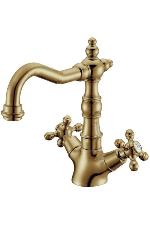 Плитка Boheme Medici Смеситель MEDICI PRESENTE для раковины высокий бронза  поверхность глянец