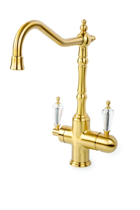 Плитка Boheme Medici Смеситель MEDICI RIPRESA для кухни двухрычажный с ручкой SW бронза  поверхность глянец