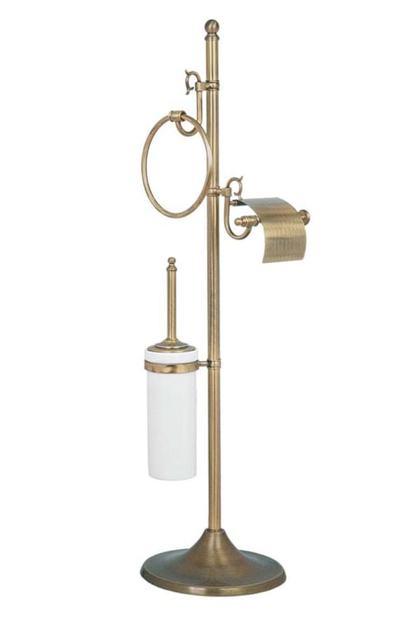 Плитка Boheme Medici Стойка MEDICI напольная с полотенцедержателем бронза  поверхность глянец